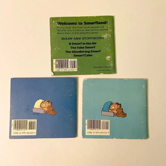 Vintage 80s Random House Books The Fake Smurf Garfield In Space The Pirate Books - Picture 2 of 16